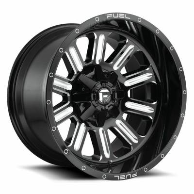 Fuel 1PC - Fuel Off Road D620 HARDLINE 17x9 5x5.5 5x150 1mm Gloss Black/Milled D62017907050
