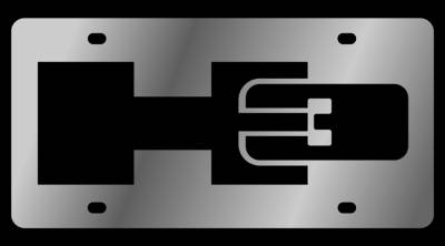 Eurosport Daytona - Eurosport Daytona 1625-1 Stainless License Plate Hummer H3 Logo