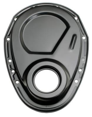Trans-Dapt Performance - Trans-Dapt 8636 Asphalt Black Timing Chain Cover Chevy 4.3L V6/V8 SB Not for LT1