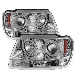 Spyder Auto - Spyder Auto 5011152 LED Halo Projector Headlights Chrome/Clear