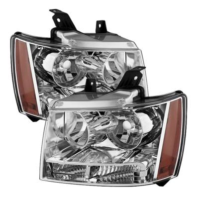 xTune Auto - xTune Auto 9022760 Chrome/Clear Crystal Headlights