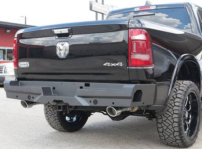 Steelcraft - Steelcraft 65-22270 Black Rear Elevation Bumper for 19-24 RAM 1500