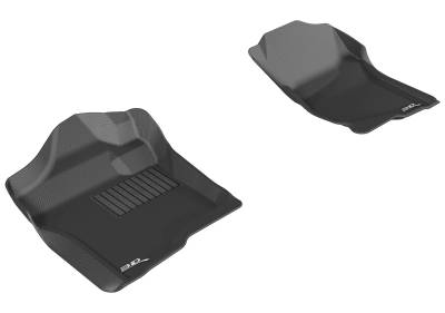 3D MAXpider - MAXpider L1CH04711509 Kagu Floor Mat Front Black Chevy/GMC Sierra