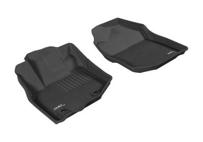 3D MAXpider - MAXpider L1HD04211509 Kagu Floor Mat Front Black Honda FIT