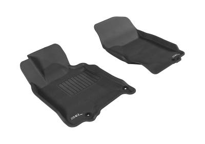 3D MAXpider - MAXpider L1IN00611509 Kagu Floor Mat Front Black for G35/G37 CPE/SDN