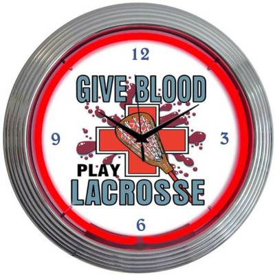 Neonetics - Neonetics 8LAXXX Lacrosse Neon Clock