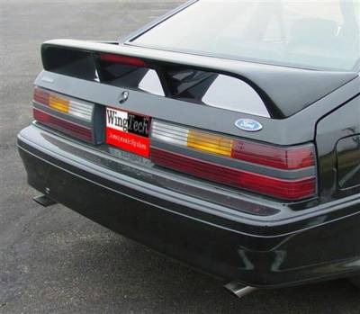 WingTech - WingTech Custom Style Four Post Rear Spoiler Un-Lighted WT-14184
