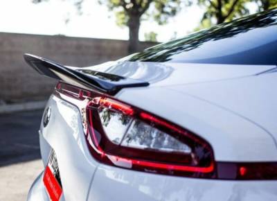 WingTech - WingTech Custom Style Lip Mount Rear Spoiler Un-Lighted WT-14300