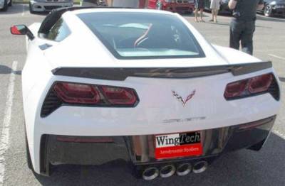 WingTech - WingTech Factory Style Flush Mount Rear Spoiler Un-Lighted ABS-393A