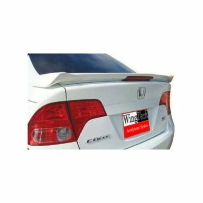 WingTech - WingTech Factory Style Flush Mount Rear Spoiler Lighted ABS-205