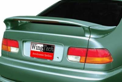 WingTech - WingTech Custom Style Two Post Rear Spoiler Lighted WT-14207