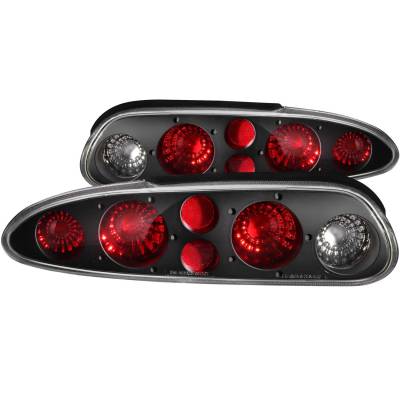 Anzo USA - Anzo USA 221013 Black Euro Clear Lens Taillight Set for 93-02 Chevy Camaro