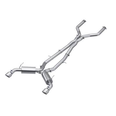 MBRP Exhaust - MBRP Exhaust S4400304 T304 3" Cat-Back Dual Rear Exit for 16-24 Infiniti Q50