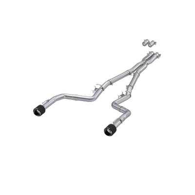 MBRP Exhaust - MBRP Exhaust S71183CF T304 3" Cat-Back Dual Exit w/o Muffler for 15-23 Charger