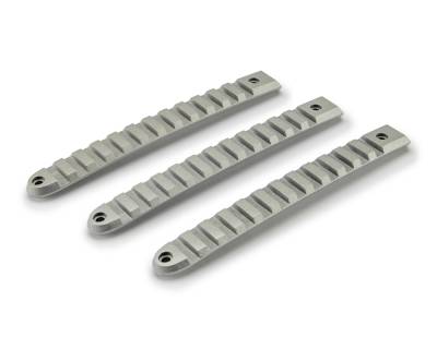 DV8 Offroad - DV8 D-JP-190028-AL-3 Silver Door Handle Insert for 07-18 Jeep Wrangler JK 2DR