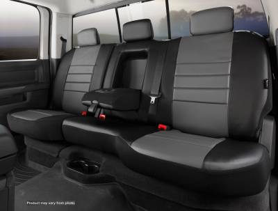 FIA - FIA SL62-90 GRAY SL REAR 60/40 Split Seat Cover for Toyota Tundra CREWMAX 22-24