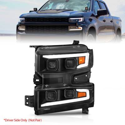 Anzo USA - Anzo USA 111566-L LED Projector Headlight for 19-21 Silverado 1500