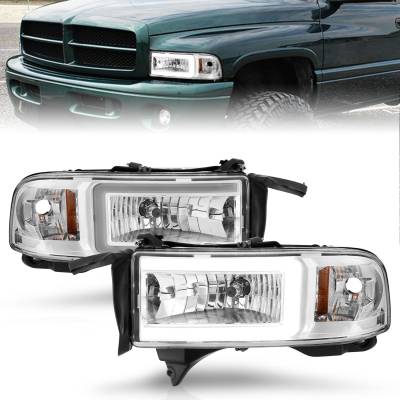 Anzo USA - Anzo USA 111555 LED Crystal Headlight for 94-02 RAM 2500/3500