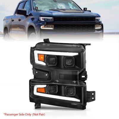 Anzo USA - Anzo USA 111566-R LED Projector Headlight for 19-21 Silverado 1500