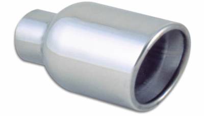 Vibrant Performance - Vibrant 1343 4" Outlet OD Stainless Tip Double Wall Angle Cut 3" Inlet ID