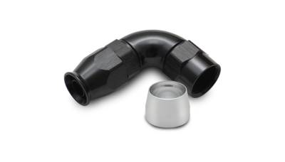 Vibrant Performance - Vibrant 28906 90-DEG High Flow Hose End Fitting for PTFE Lined Hose -6AN