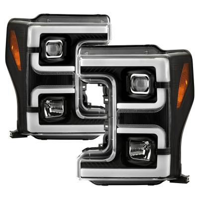 Spyder Auto - Spyder Auto 5087850 Projector Headlights White Light Bar Parking Light Black