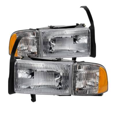 Spyder Auto - Spyder Auto 9032141 XTune Headlights for 94-02Ram 1500/2500/3500