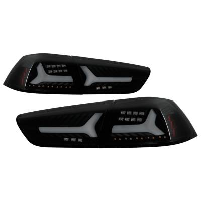 Spyder Auto - Spyder Auto 5088147 LED Taillights Version 2 Black Smoke for 08-14 Lancer