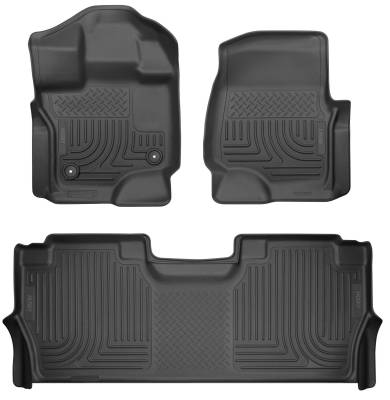 Husky Liners - Husky Liners 94121 Front & 2nd Row Floor Liners for 2021-2025 Ford F150