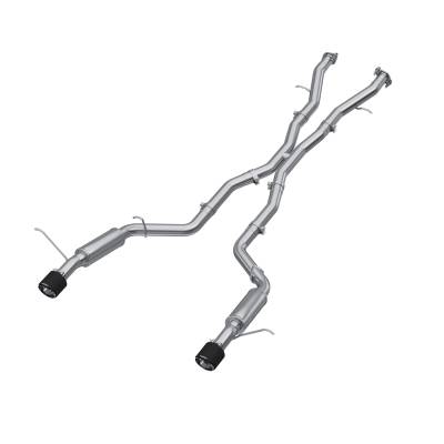 MBRP Exhaust - MBRP Exhaust S51053CF T304 3" Cat-Back Dual Rear Exit for 18-26 Durango SRT