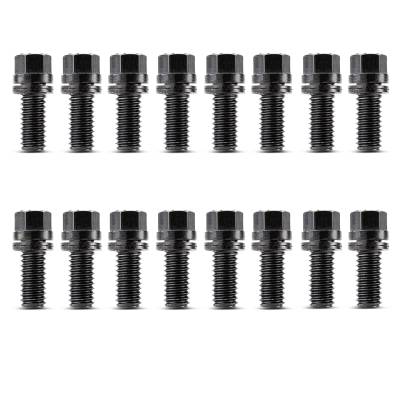 Proform - Proform 66752 Wedge-Locking Header Bolts Hex Head 3/8 Diam 3/4" Blk Oxide 16Pcs