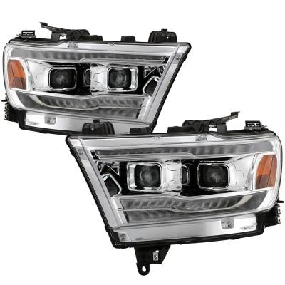 Spyder Auto - Spyder Auto 5087638 HP LED Module Headlights Chrome for 19-20 RAM 2500/3500