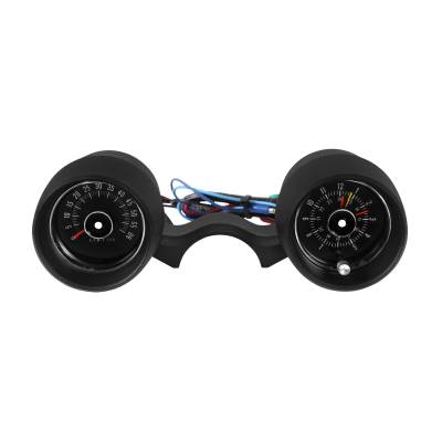 Scott Drake - Scott Drake C6ZZ-10B960CBK Instrument Cluster for 66 Ford Mustang 200/289