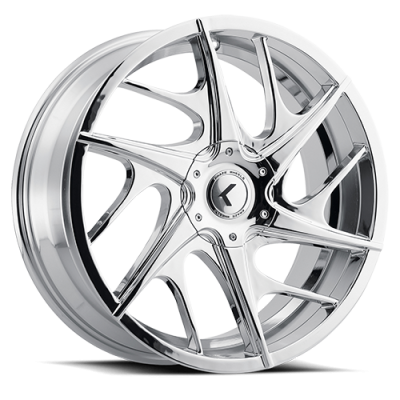 Kraze Wheels - Kraze Wheels KR141 Cray 20x8.5 5x115/120 20mm Chrome KR141-2818C20