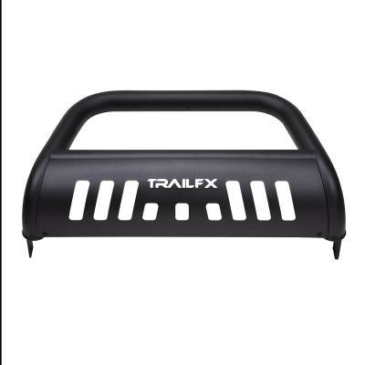 TrailFX - TrailFX B0044T Titanium Black 3" Bull Bar w/Skid Plate & Light Mount