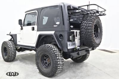 LoD Offroad - LoD Offroad JBC9621 Dest Xped Rear Bumper w/Tire Carrier for Jeep TJ/LJ/YJ