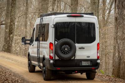 Flatline Van Company - Flatline Van Co. TR0202B 15-26 Ford Transit Mid Roof Side Ladder