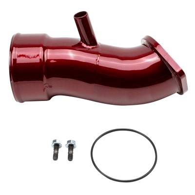 Wehrli Custom Fabrication - Wehrli WCF100833-RED Intake Horn 3.5" for 20-24 Duramax L5P Red