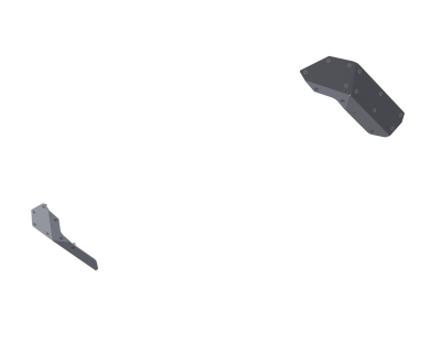 Artec Industries - Artec JT0220 Rear Bumper Corner Pod Skids Raw Aluminum for 07+ Wranger/Gladiator