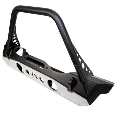 Artec Industries - Artec JJ8045 Mid-Tube Stinger Front Bumper w/Aluminum Skid for 07+ Jeep JK/JL/JT