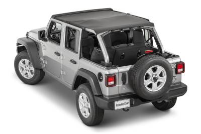 MasterTop - MasterTop 14300635 Black Diamond Bimini Top Plus for 18-23 Jeep JL Wrangler 4DR