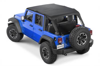 MasterTop - MasterTop 14300924 Twill Cable Style Bimini Top Plus for 10-18 Wrangler JK 4DR