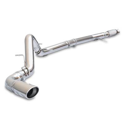 Pacific Performance Engineering - PPE 117050030 Exhaust Kit DPF-Back Single Tip 3.0L Duramax Raw/Polish