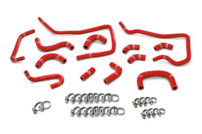 HPS Performance - HPS 57-1806-RED High Temp Ancillary Coolant Hoses for 2004 Subaru Impreza WRX