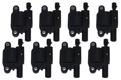FiTech Fuel Injection - FiTech 79200 Go Spark LS3 Style Coil w/LED 8Pc