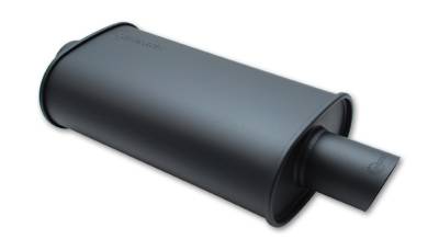 Vibrant Performance - Vibrant 1145 STREETPOWER FLAT BLACK Oval Muffler 2.25" Inlet