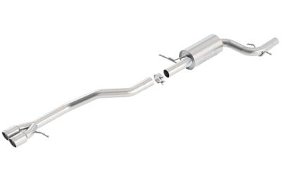 Borla - Borla 140472 S-Type Cat-Back Exhaust Dual Left Rear Exit for 12-18 VW Jetta GLI