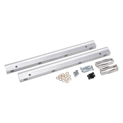 Edelbrock - Edelbrock 3620 Fuel Rail Kit for Small-Block Ford -6 AN Clear Finish