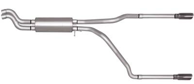 Gibson Performance Exhaust - Gibson Performance 65549 Split Rear Cat-Back Exhaust System Stainless