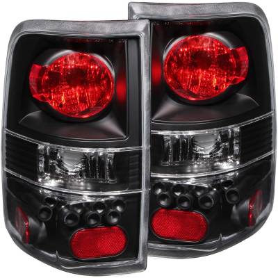 Anzo USA - Anzo USA Black Euro Clear Lens Taillight Set Ford F150 211060